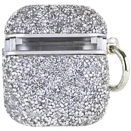 TPU чохол Bling World Rock Diamond для навушників AirPods 1/2 Срібний - мініатюра 2