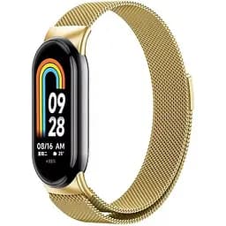 Ремешок Epik Milanese Loop New Design для Xiaomi Mi Band 8/9/10 Gold