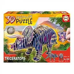 Пазл 3D Educa Трицератопс, 67 елементів (19183)