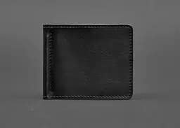 Мужской кожаный портмоне черный Краст 1.0 зажим для денег