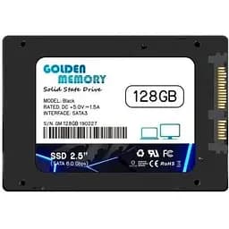 Твердотельный накопитель SSD Golden Memory 128Gb, ​​SATA3, 2.5", 3D TLC, 500/330 МБ/с teh0019778