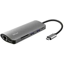 Trust USB-хаб DALYX 7-IN-1 USB-C ALUMINIUM
