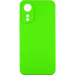 Чохол TPU GETMAN Liquid Silk Full Camera для Oppo A78 4G Салатовий / Neon Green