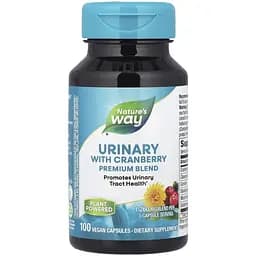 Суміш екстракту та порошку журавлини Nature's Way Urinary with Cranberry, 100 вегакапсул для підтримки сечовивідних шляхів