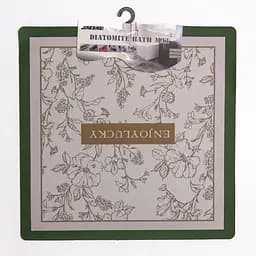 Килимок для ванної кімнати з діатоміту Enjoylucky 58×58 (см) вологопоглинаючий килимок для будинку ванни Yiwu HP-42-16 - мініатюра 4