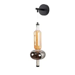 Бра настінне LED Levistella 788W39325 BK+SM+AM 5W 4000K чорне скло для дому та зала