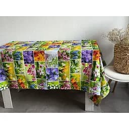 Скатертина Ecotton Першоцвіти рогожка 150 x 220 см (24621)