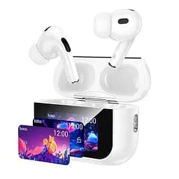 Бездротові навушники Hoco EW79 Bright, TWS, ANC, Touch Screen, BT5.4, 30mAh, 350mAh, 4h, white - мініатюра 4