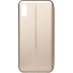 Чехол-книжка Toto Book Rounded Leather Case Apple iPhone X/XS Gold