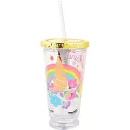 Тамблер-стакан Yes Unicorn, с LED-подсветкой, 490 мл, прозрачный (707044)