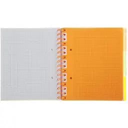 Зошит на пружині Buromax Neon В5 (170x205) 120 аркушів 3 PVC розділювачі помаранчевий (BM.24359911-11) - мініатюра 3