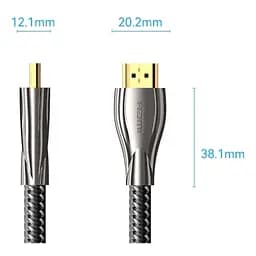 Кабель HDMI M - M, 5.0 м, V2.0, 4K 60Гц, обплетення, Zinc Alloy Type чорний Vention - мініатюра 2