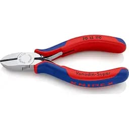 Кусачки бокові (бокорізи), діаметр 3,0мм, 110мм KNIPEX 70 15 110, хромовані