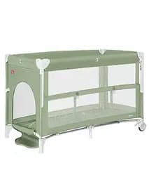 Дитячий манеж — ліжко для новонароджених 2 в 1 з подвійним дном Porta CRL-18103 Mint Green 125*65 см CARRELLO зелений - мініатюра 3