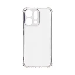Прозрачный чехол для OPPO Reno14 5G с защитой камеры и усиленными бортами, тонкий, силиконовый, бесцветный, ударостойкий, противоударный бампер c закрытой камерой, ArmorStandart (ARM87135)