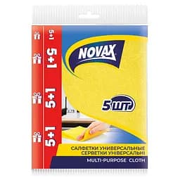 Серветки універсальні Novax, 5+1 шт.