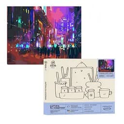Набір для розпису по номерах "Таємниці нічного міста" 40*50 см