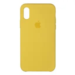 Силиконовый противоударный чехол-накладка для Apple iPhone Xs Max, панель с защитой всего корпуса, софт-тач, canary yellow, ArmorStandart (ARM55291)