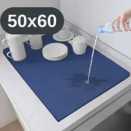 Антиковзаючий кухонний килимок 50×60 см — абсорбуючий для сушіння посуду та під кавоварку KT8001826