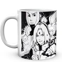 Кружка GeekLand Наруто Naruto Главные герои Черно-белая NA.02.309 330 мл белая