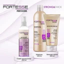 Зміцнюючий шампунь Fortesse Professional Strong & Thick для ослабленого волосся схильного до випадіння 400 мл - мініатюра 7