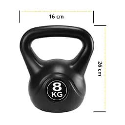 Гиря вінілова Cornix 8 кг XR-0430 Black - мініатюра 7