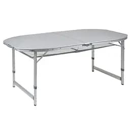 Складний стіл Bo-Camp Premium Oval 150x80 cm Grey (1404405), Сірий - мініатюра 2