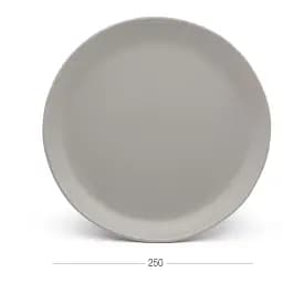 Тарілка обідня МВМ My Home KP-32 25 см сіра (KP-32 GRAY) - мініатюра 3