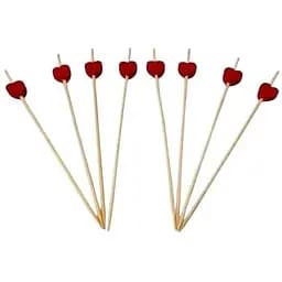 Шпажки одноразовые для канапе Сердце 12 см 100 шт.