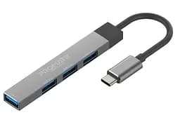 USB-Хаб Promate USB Хаб на 4 порти (litehub-4.grey)