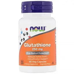 Глутатион Now Foods L-Glutathione 250 мг 60 вегетарианских капсул