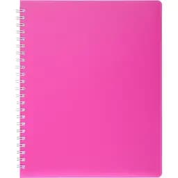 Книга записна Buromax Bright в клітинку В5 спіраль рожева 60 аркушів (BM.24554155-10)