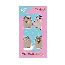 Закладки-стікери Yes "Pusheen" пластикові 80 шт для нотаток (170419)