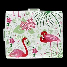 Ланч-бокс Offtop Фламинго, 18,5х16х6,5 см, белый (850086)