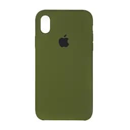 Силиконовый противоударный чехол-накладка для Apple iPhone XR, панель с защитой всего корпуса, софт-тач, virid green, ArmorStandart (ARM56939)