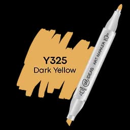 Маркер двухсторонний Темно-желтый, Y325, 99IDEAS