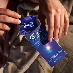 Презервативи рельєфні з анестетиком Durex Dual Extase 12 шт. - мініатюра 5