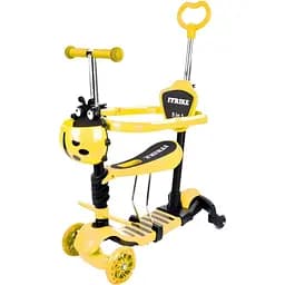 Самокат iTrike JR 3-101-Y 5 в 1 желтый