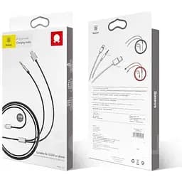 Кабель-перехідник Baseus Lightning to 3.5 мм/USB Charging Audio Cable L34
