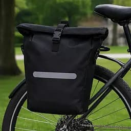 Велосипедна сумка Bikemate на багажник із дощовиком 22L чорна sum0028924 - мініатюра 2