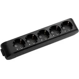 Колодка для удлинителя Panasonic X-tendia с заземлением 5 гнезда black (WLTB04502BL-UA)