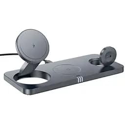 Бездротовий зарядний пристрій Hoco CQ22 3в1 магнітний