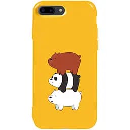 Чехол-накладка Toto Pure TPU 2 mm Print Case Apple iPhone 7 Plus/8 Plus #13 Bears Yellow