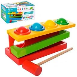 Дерев’яна іграшка Стукачка молоточок, 20.5x11x10 см, MD0026