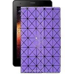 Чохол StatusCASE з екошкіри для планшету Fly Flylife Connect 10.1 3G 2 Фіолетовий ромб