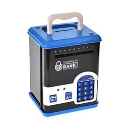 Дитяча скарбничка-сейф YG Toys WF-3015H(Blue) музика, світло, пароль, імітація відбитка