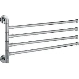 Тримач для рушника Zerix LR114 LL1488 з 4 поворотними планками Хром