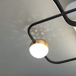 Led люстра з ефектом зоряного неба MX2990-2+2A WH+BK - мініатюра 2