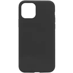 Чохол Epik Silicone Case (AA) NO LOGO with MagSafe для Apple iPhone 12 Pro / 12 (6.1) Чорний / Black