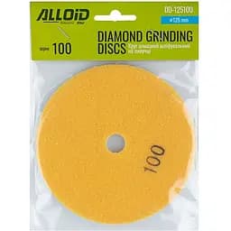 Круг алмазний Alloid Building Tools шліфувальний на липучці 125 мм зерно 100 (DD-125100) - мініатюра 5